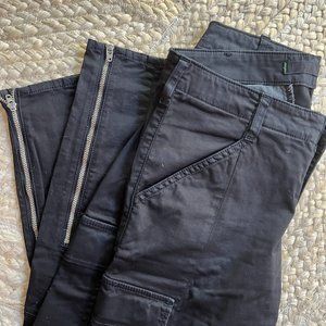 J Brand Black Skinny Cargo Pants - Size 26
